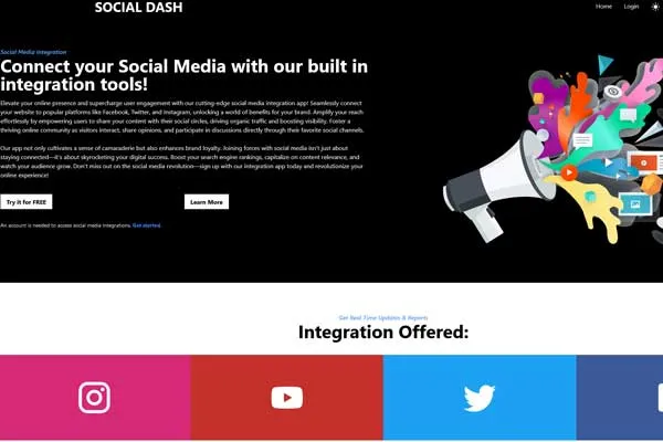 Admin Social Dashboard